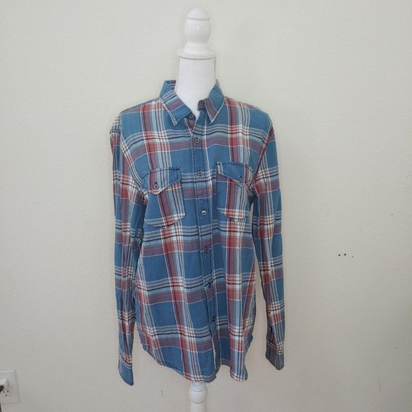 NWt / RWH 14 / Medium / Blue Flannel - Picture 1 of 4